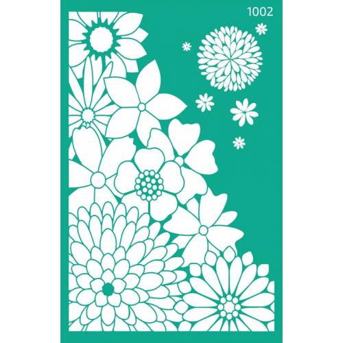 Трафарет самоклеючий Rosa Talent №1002 фоновий Квіти 13х20см