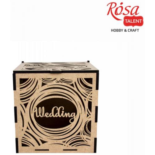 Скринька для вітання Classic Rosa Talent МДФ 20х20х20см