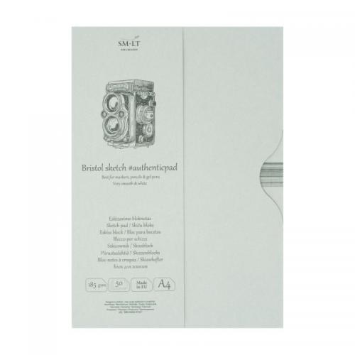 Склейка в папці для ескізів Smiltainis Bristol Authentic А4 185г 50а