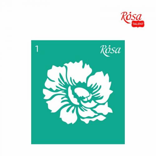 Трафарет самоклеючий Rosa Talent 9х10см №1