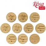 Заготовки значки Весілля-1 Rosa Talent 4см 10шт.