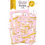 Набор рамок Pink №1 39шт. с фольгой FD