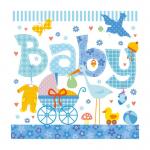 Серветка Baby блакитна Ambiente