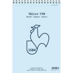 Альбом для графіки на спіралі Skizze Hahnemuhle А4 50а 190г