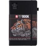 Скетчбук Sakura Sketch 13х21см 80а 140г чорні аркуші
