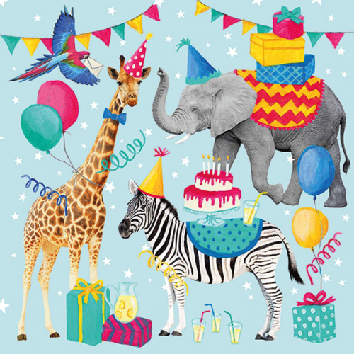 Серветка Animal birthday Ambiente