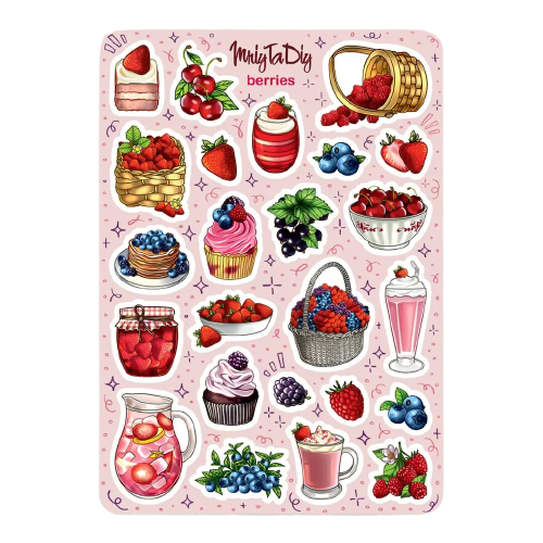 Стікер-наклейки MriyTaDiy Berries 10х15см