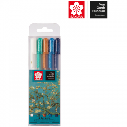Набір гелевих ручок Sakura Gelly Roll Van Gogh Museum 5кол.