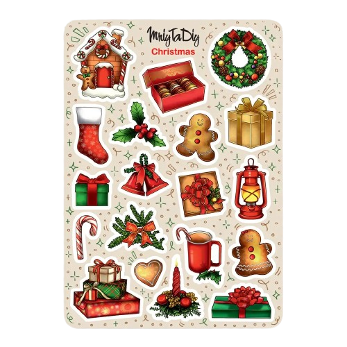 Стікер-наклейки MriyTaDiy Art Christmas 10х15см