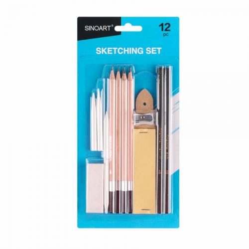 Набір для рисунку та скетчингу Sinoart Sketch & Drawing 12 предметів