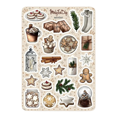 Стікер-наклейки MriyTaDiy Art Winter 10х15см