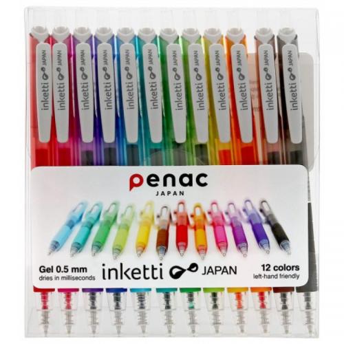 Набір ручок гелевих Penac Inketti 12WP 12кол.