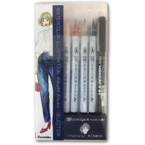 Набір Kuretake Watercolor illustration Atsuko Kikuchi Selection Denim