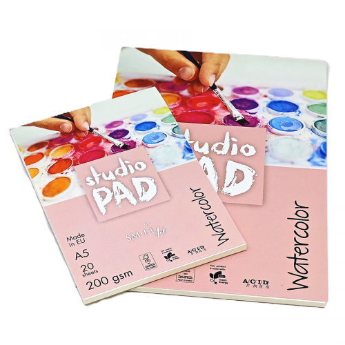 Альбом для акварелі SMLT Art Studio 200 г, 20 аркушів
