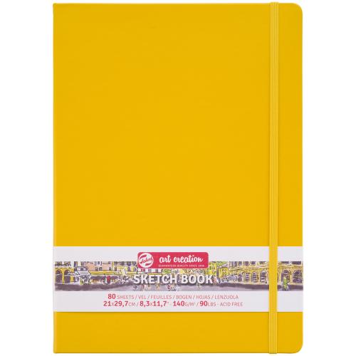 Скетчбук для графіки Royal Talens Golden Yellow Art Creation 140г 80а на гумці