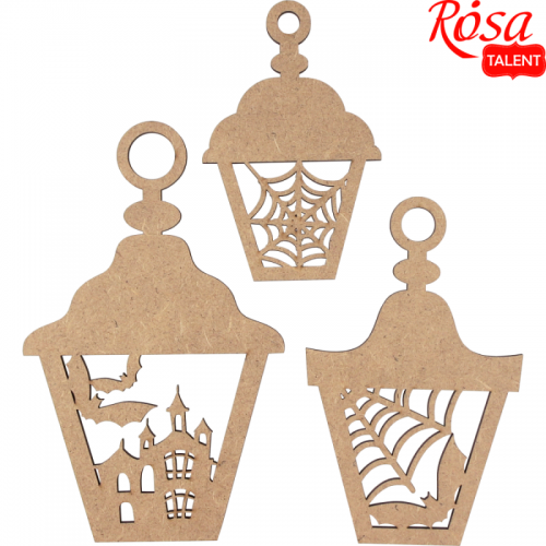 Заготовки Halloween Фонарики Rosa Talent ДВП 3шт.