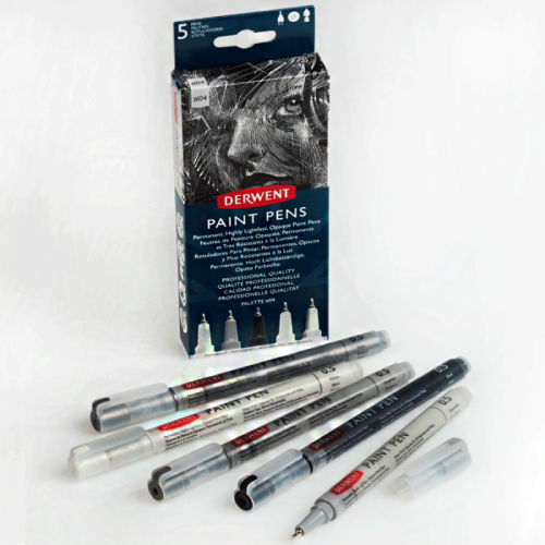 Набір кольорових ручок Derwent Paint Pen Palette №4 5шт.