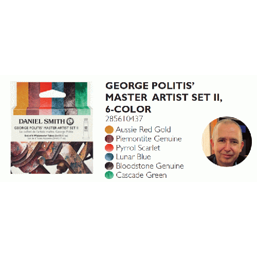 Набір акварелі 6туб 5мл George Politis` Master Daniel Smith set 2