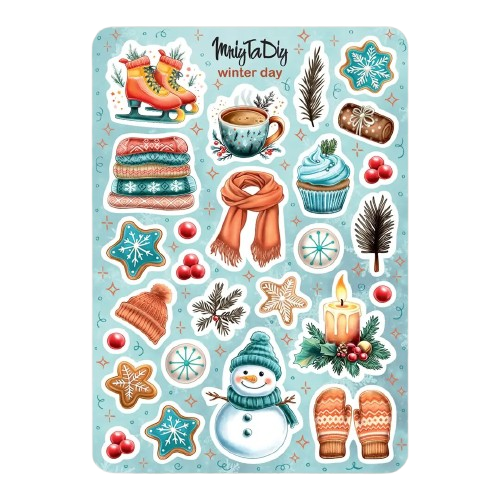 Стікер-наклейки MriyTaDiy Winter Day 10х15см