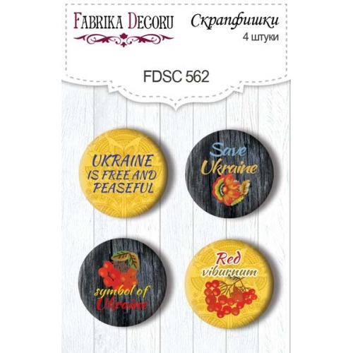 Фішки металеві Fabrika Decoru Inspired by Ukraine 4шт.