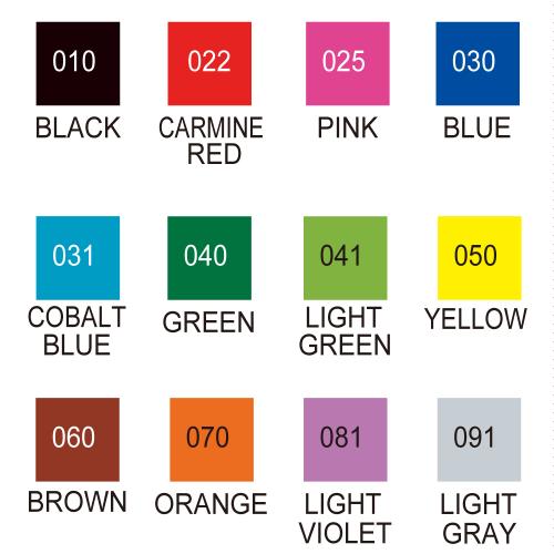 Набір маркерів Kuretake ZIG Clean Color Real Brush Color set 12кол.