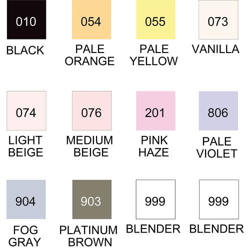 Набір маркерів Kuretake ZIG Clean Color Real Brush Colors B 12кол.