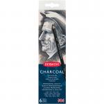 Набір вугільних олівців 6шт. Charcoal Derwent