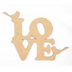 Заготовка напис LOVE Rosa Talent 25х20см МДФ