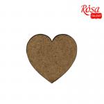 Міні-заготівка Серце-3 Rosa Talent 2,5 х2, 4см МДФ