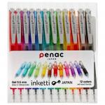 Набір ручок гелевих Penac Inketti 12WP 12кол.