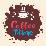 Набір намалюй картину з трафаретом Rosa Start Coffee time 20х20см