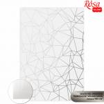 Калька с тисненням Rosa Talent Silver Polygon А4 (21х29,7см) 100г
