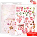 Дизайнерський папір Rosa Talent Valentine`s Mood-7 А4 200г матовий двосторонній