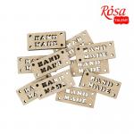 Мини-тег Handmade-4 Rosa Talent 4.5х2см фанера