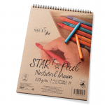 Альбом для эскизов на спирали Smiltainis Kraft Start 125г 20л