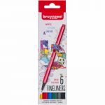 Набір лінерів FINELINER Basic 6кол. Bruynzeel