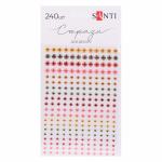 Стрази самоклеючі Santi Яскраве асорті 3-5мм 240шт