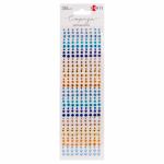 Стрази самоклеючі Santi Colour мікс блакитні, жовті 351шт
