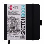 Скетчбук для графіки Santi 15х15см 110г 100а тверда палітурка