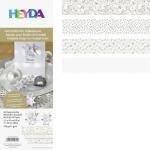 Набір паперових білих смужок Heyda 1.5х45см 48шт., 1х30см 48шт. 120г