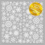 Калька з фольгуванням FD White Snowflakes 30,5х30,5см