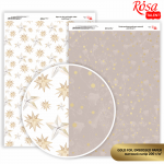 Бумага дизайнерская Rosa Talent А4 200г Gold Drops-1