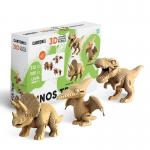Набір Картонний 3D пазл CARTONIC Dinos Trio