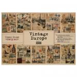 Набір крафт-паперу для скрапа Fabrika Decoru Vintage Europe 42х29,7см 10а