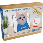 Набір картина 3D Rosa Talent Meow 18х20см, ДВП грунтоване