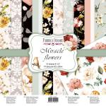Набір паперу для скрапа Miracle flowers Fabrica Decoru 20х20см 10а