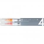 Набір маркерів Kuretake ZIG Clean Color Real Brush Pale Colors 4кол