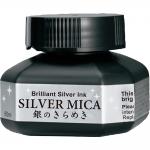 Туш Kuretake Silver Mica Ink 60мл срібна